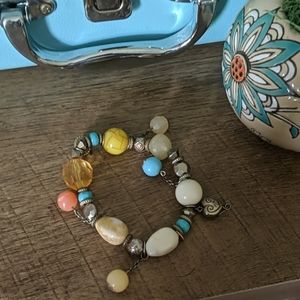 Charm and Stone Bracelet